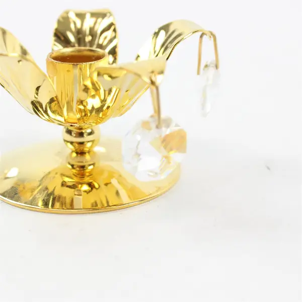 Crystal Temptations 24K Gold Plated Candle Holder Swarovski Strass