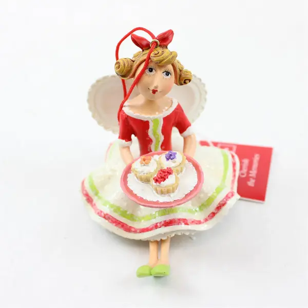 TJ's Christmas Fairy Ornament with Dangling Dessert Legs - New