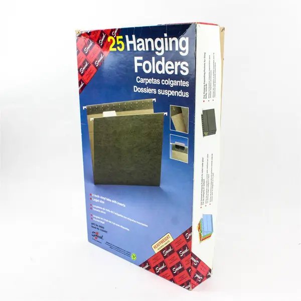 Lot of 31 File Folders - 17 Olive Hanging & 14 Two-Tone Blue Regular