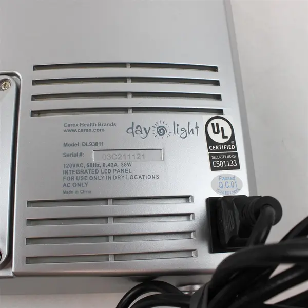 Carex Day-Light Classic Plus Bright Light Therapy Lamp DL93011 Used