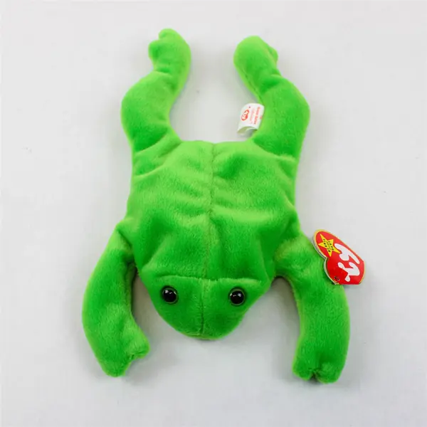 Ty Beanie Baby Legs the Frog Style 4020  DOB 4-25-93 Tag Errors PVC Pellets