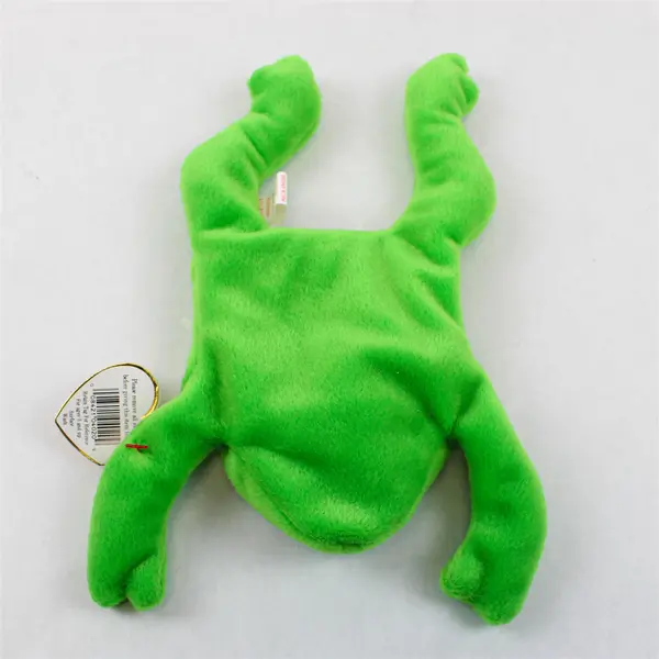 Ty Beanie Baby Legs the Frog Style 4020  DOB 4-25-93 Tag Errors PVC Pellets