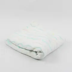 VTG Nordstrom Pastel Star Pattern Cotton Flannel Baby Blanket 28" x 34" Flawed