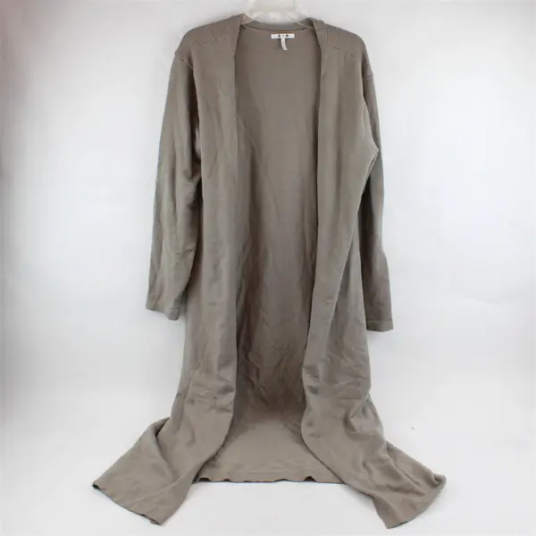Three Dots Taupe Long Open-Front Cardigan Women's Size XL