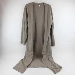 Three Dots Taupe Long Open-Front Cardigan Women's Size XL
