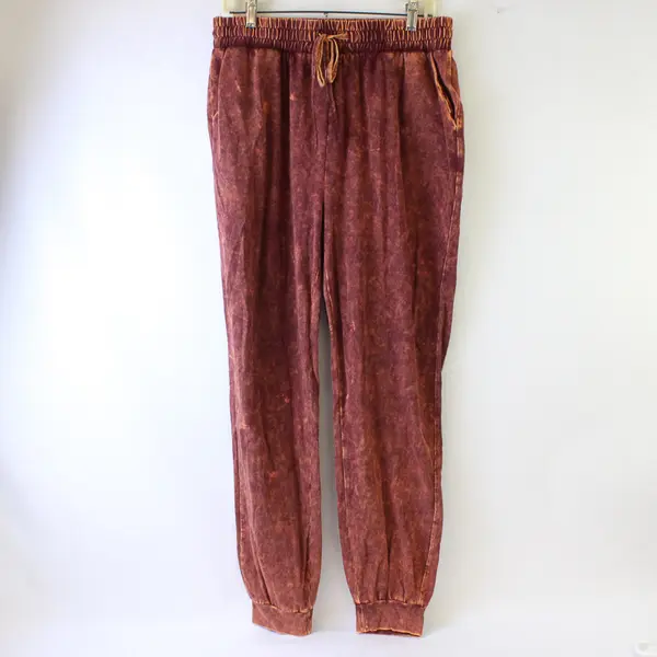 Set Of 2 Zenana Matching Magenta Crush Zip Up Sweatshirt & Pants Women L