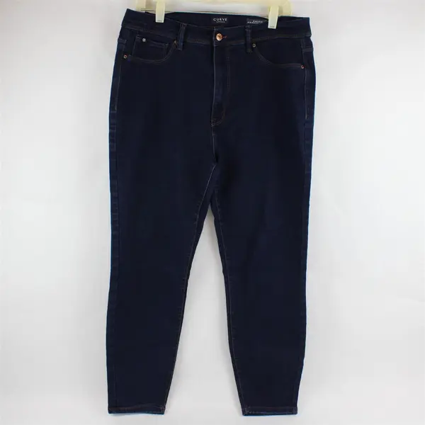 Curve Appeal Dark Wash High-Rise Minimalist Jegging Women's Size 14/32
