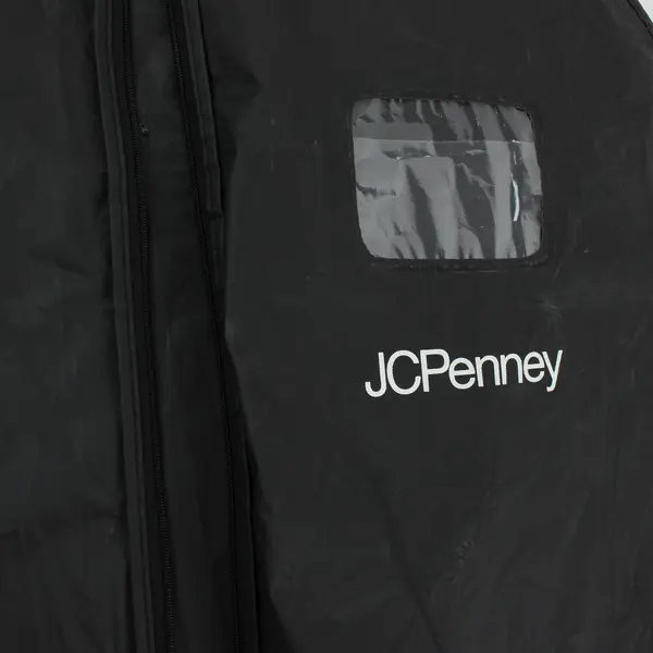 Lot Of 4 JCPenney Black Garment Bag Cover Hanging Clothing Protectors 24"x39.5"