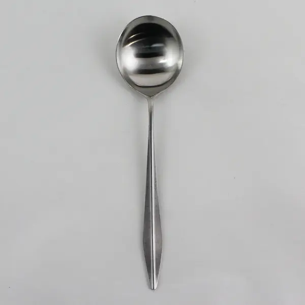 Norstaal Flatware Inka Pattern Stainless Round Bowl Serving Spoon 8.5" Rare HTF