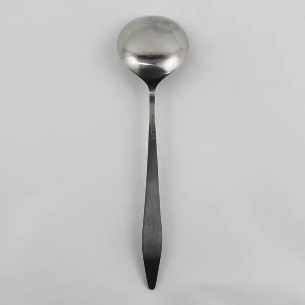 Norstaal Flatware Inka Pattern Stainless Round Bowl Serving Spoon 8.5" Rare HTF