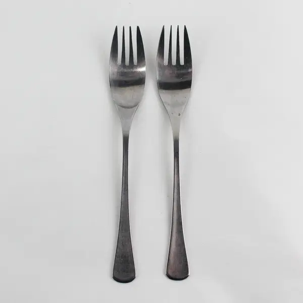 Lot of 2 Orleans Silver ORL33 Pattern SS Dinner Forks 7.5" Rare HTF Pattern