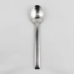 Nautica Flatware Arctic White Pattern SS Oval Soup Spoon 7.75" Long Rare Item