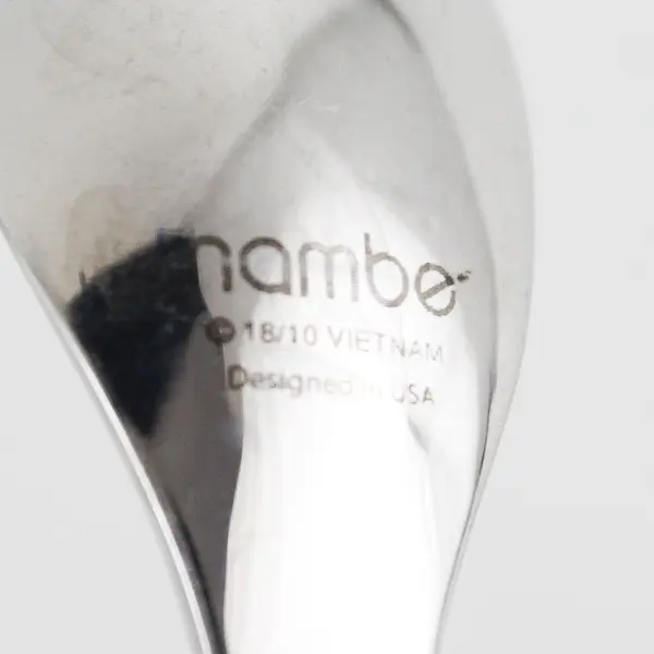 Nambe Flatware Baby Nambe Pattern 18/10 SS Infant Feeding Spoon 6.25" Good