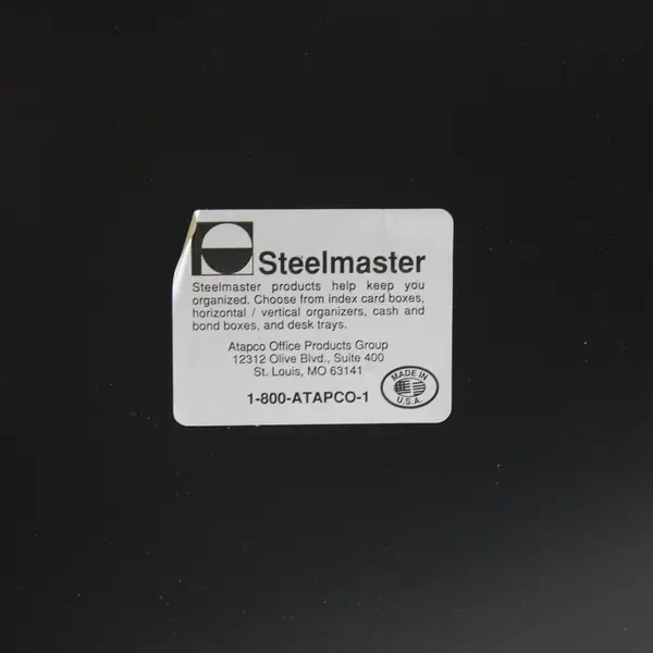 Steelmaster Black Metal File Organizer 6 Slot