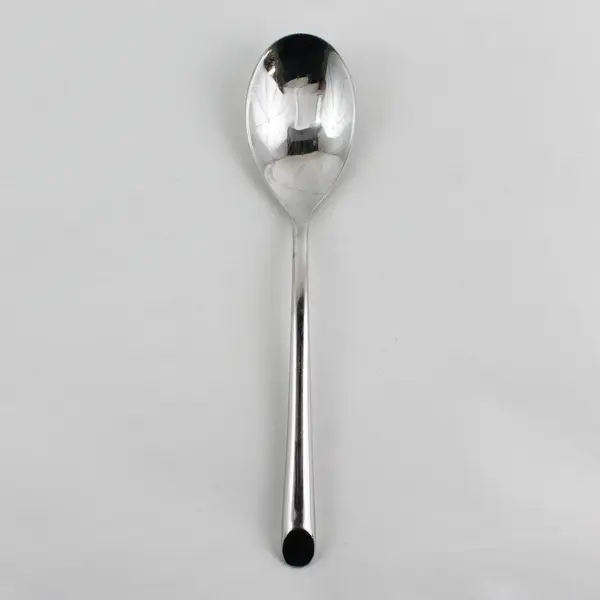 Nambe Flatware Frond Pattern 18/10 Stainless Oval Soup Spoon 8" Long Good