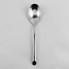 Nambe Flatware Frond Pattern 18/10 Stainless Oval Soup Spoon 8" Long Good