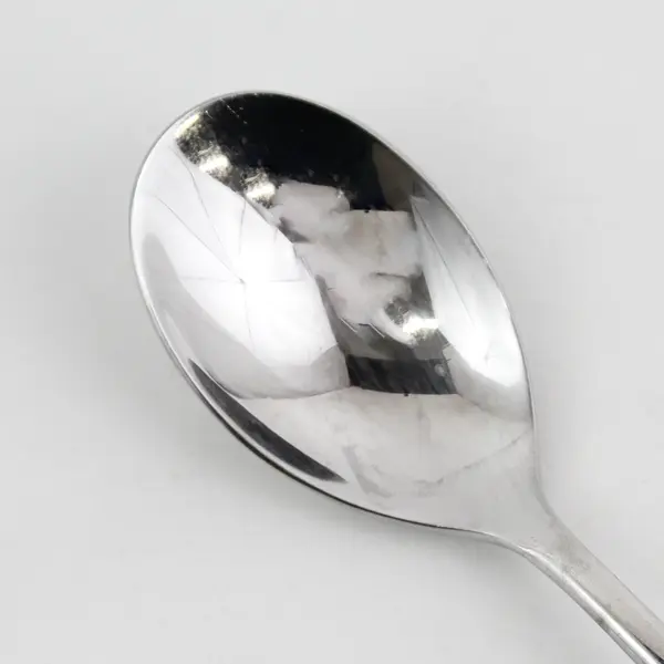 Nambe Flatware Frond Pattern 18/10 Stainless Oval Soup Spoon 8" Long Good
