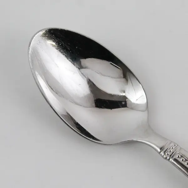 2 Nicole Miller Green Tea Pattern 18/10 SS Oval Soup Spoons 7" Rare HTF Item