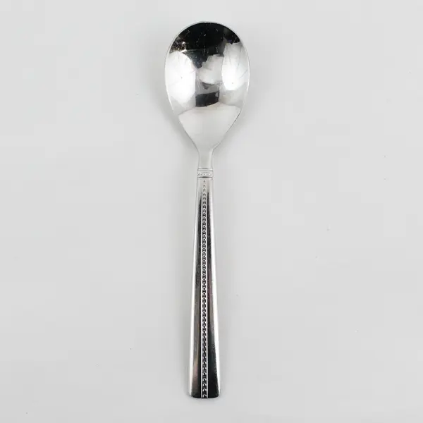 Nicole Miller Green Tea Pattern 18/10 SS Sugar Spoon 6.5" Long Rare HTF Item 