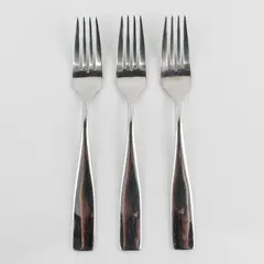Lot of 3 Nicole Miller Moments Pattern 18/10 SS Salad Forks Rare HTF Pat 6.75"