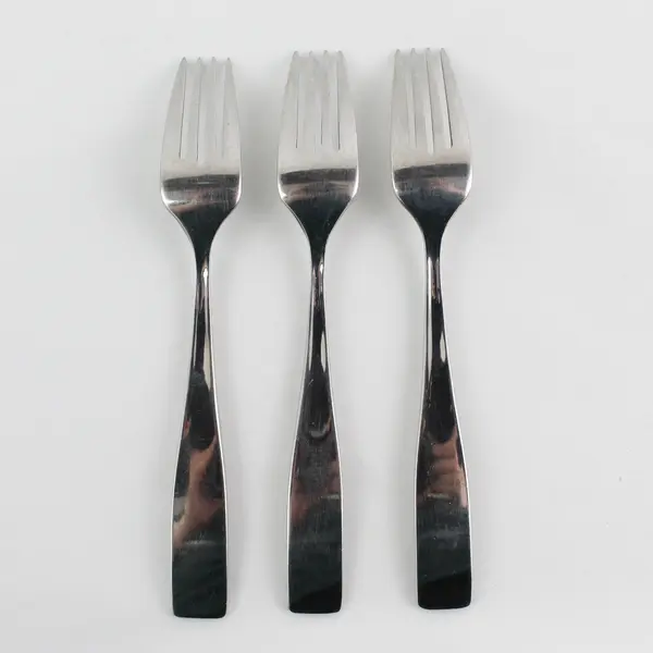 Lot of 3 Nicole Miller Moments Pattern 18/10 SS Salad Forks Rare HTF Pat 6.75"