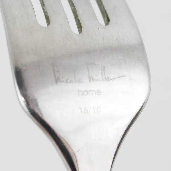 Lot of 3 Nicole Miller Moments Pattern 18/10 SS Salad Forks Rare HTF Pat 6.75"