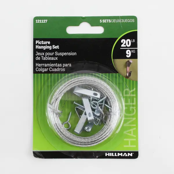 NIB Hillman Picture Hanging Set 20 Lbs