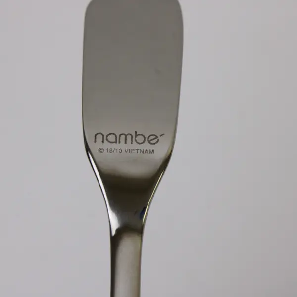 Lot of 2 Nambe Flatware Aidan Pattern 18/10 SS Sugar Spoon & Butter Knife