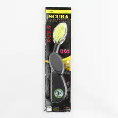 NIB Scuba Radius Toothbrush Soft Right Hand  Rubber Handle Black