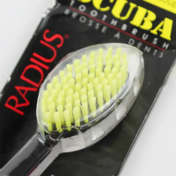 NIB Scuba Radius Toothbrush Soft Right Hand  Rubber Handle Black