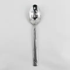 Cambridge Silver Boa Frost Pattern Stainless Pierced Serving Spoon 8.5" Rare HTF