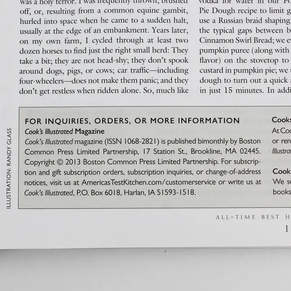 Cook's Illustrated All-Time Best Holiday Baking 2013 Holiday Special Ed Good