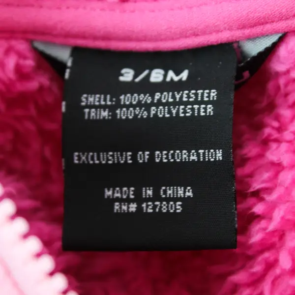 Snozu Pink Sherpa Hooded Snowsuit Baby Girls' Size 3/6M