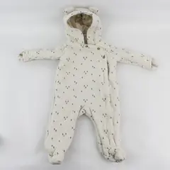 Carter's Tree Pattern Off-White Quilted Hooded Bunting Baby's Size 6M