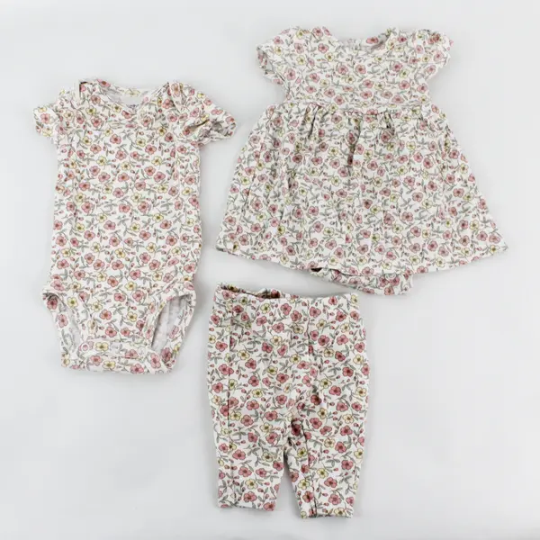 10-Piece Lot Carter's One-Pieces and Outfits Baby Girls' Size 0M Newborn