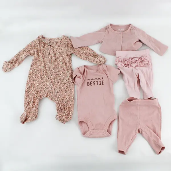 10-Piece Lot Carter's One-Pieces and Outfits Baby Girls' Size 0M Newborn