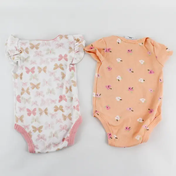 Lot of 2 Pink One-Pieces Baby Girls' Size 3-6M