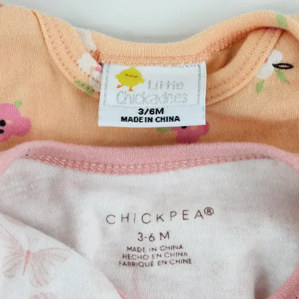 Lot of 2 Pink One-Pieces Baby Girls' Size 3-6M