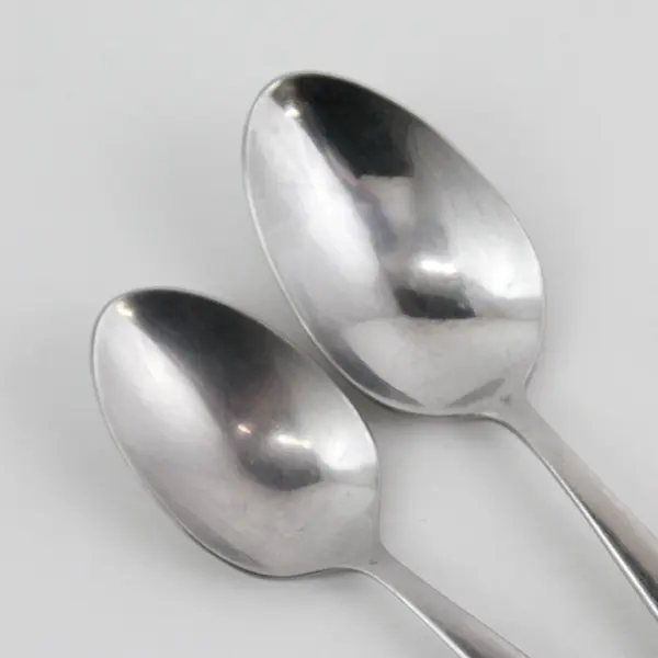 Lot of 4 Oneida Silver Unknown Pattern 18/10 SS 1 Teaspoon 3 Oval Soup Spoons