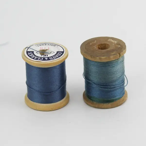 Lot of 8 Sewing Thread Spools - Shades of Blue