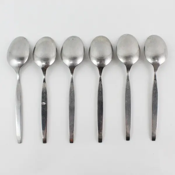 Lot of 6 Community Celebrity Pattern SS Oval Soup Spoons 7" Rare HTF Item