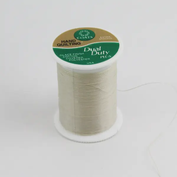 4 Spools of Coats Dual Duty Plus 250 Yds. Cotton Polyester Thread Cream 
