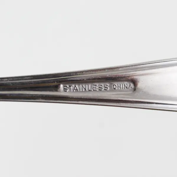 Lot of 6 Unbranded Stainless Steel Teaspoons Made in China 6.25" Good Condition