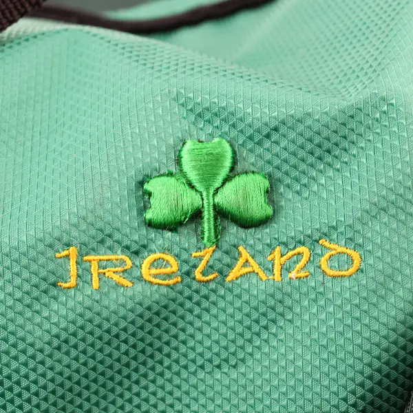 Green and Black Embroidered Duffle Bag Ireland Flawed