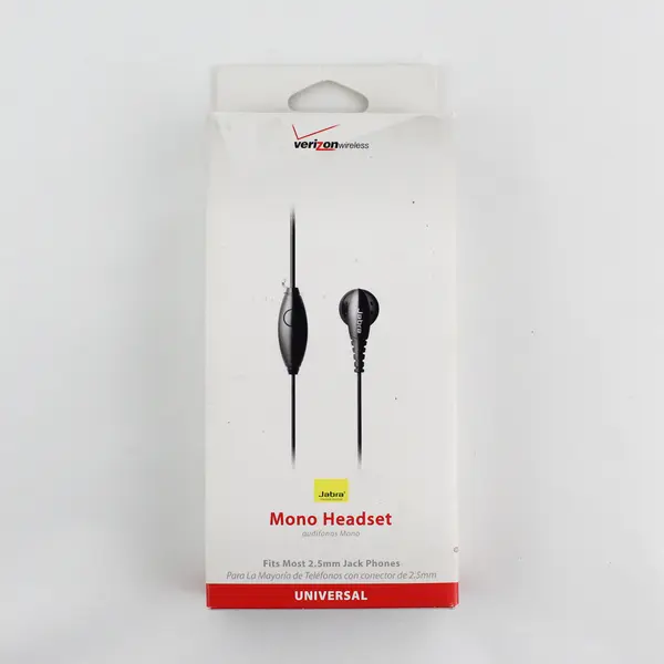 Jabra JABSBUDBLK Black Headsets in Original Verizon Box