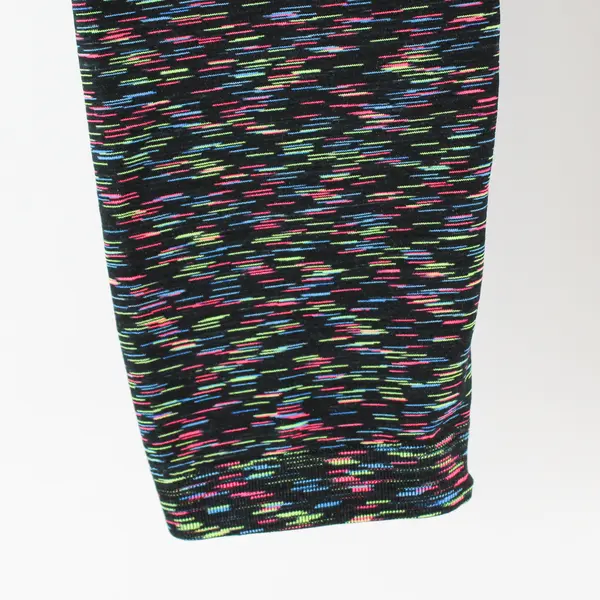 Black and Neon Colors Leggings Women's Large/XL