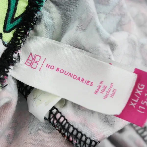 No Boundaries Multicolor Sugar Skull Pattern Leggings Juniors' Size XL 15-17
