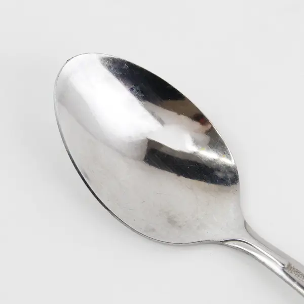Lot of 7 Unbranded Stainless Steel Oval Soup Spoons Made in China 7.25" Good