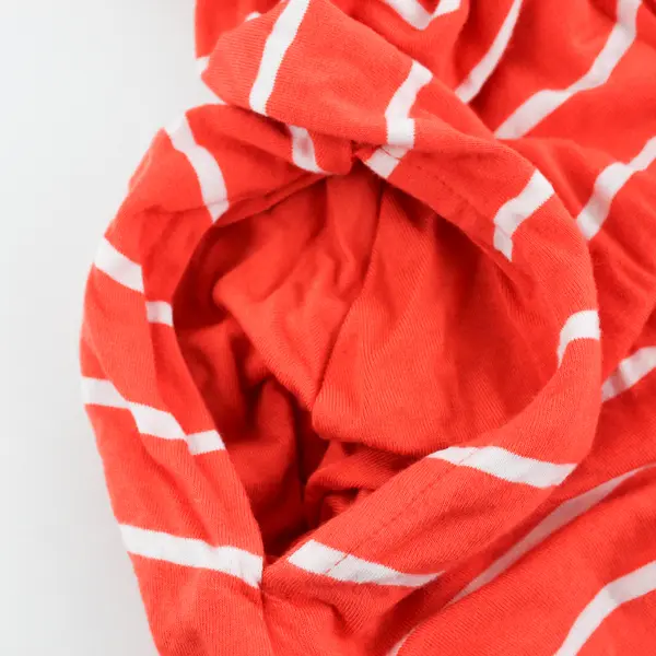 Time And Tru Coral Orange and White Striped Sleeveless Shirt Dress Women's XL 16