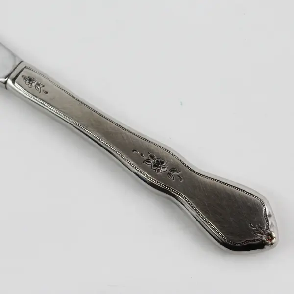 Oneida Silver Morning Blossom Pattern Stainless Hollow Dinner Knife 9" Good